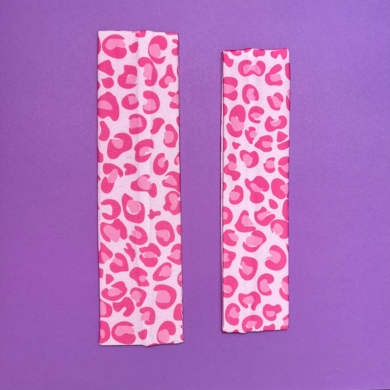 pink Custom printed headbands and merchandise for Las Vegas events
