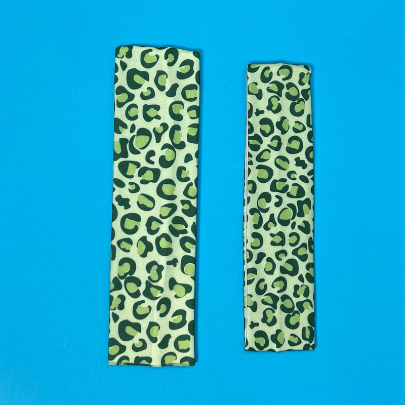 green Custom printed headbands and merchandise for Las Vegas events