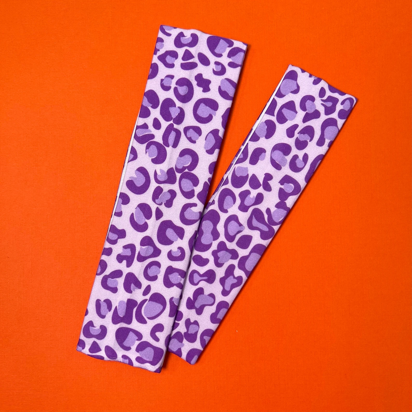 purple Custom printed headbands and merchandise for Las Vegas events