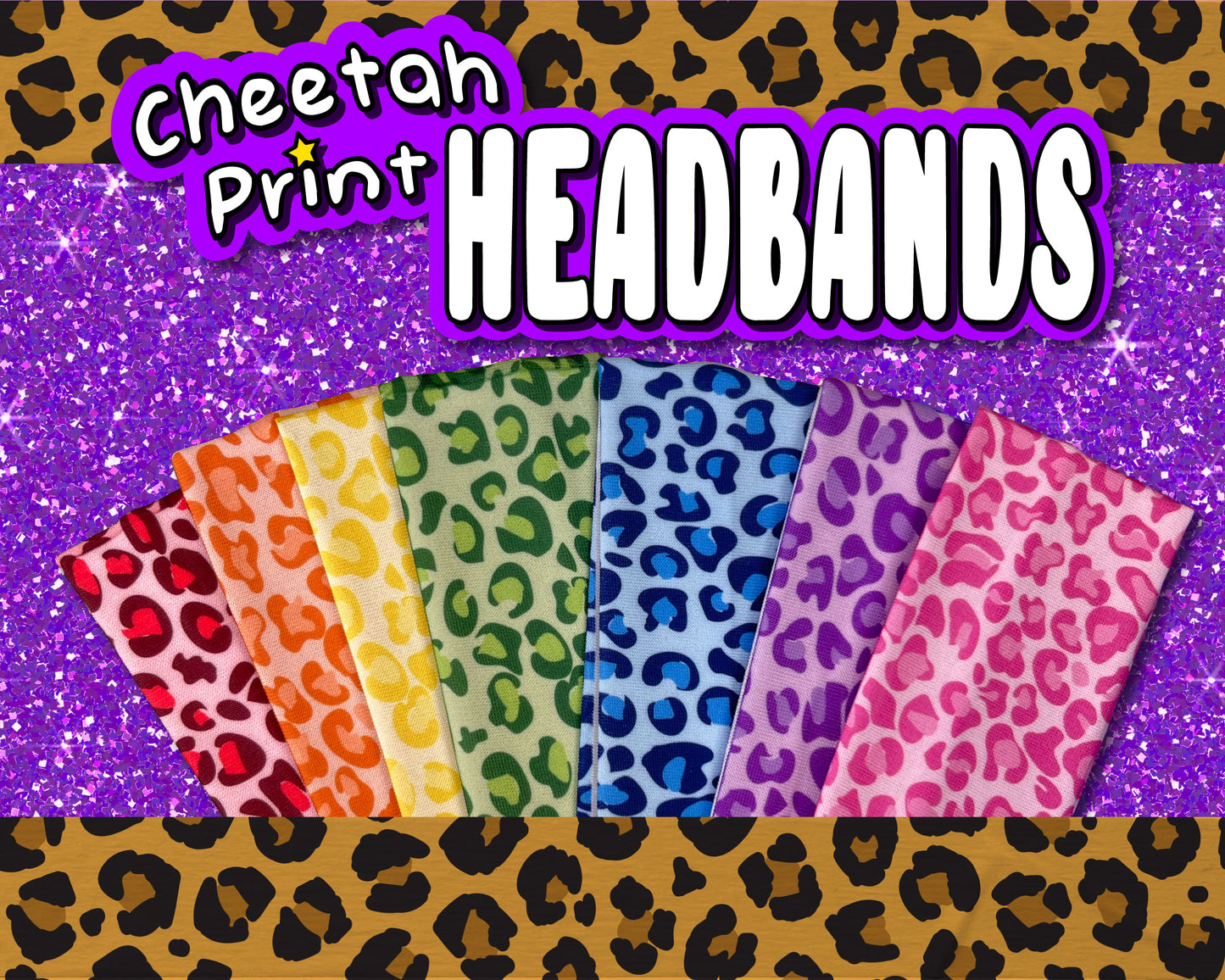 Cheetah Print Headbands